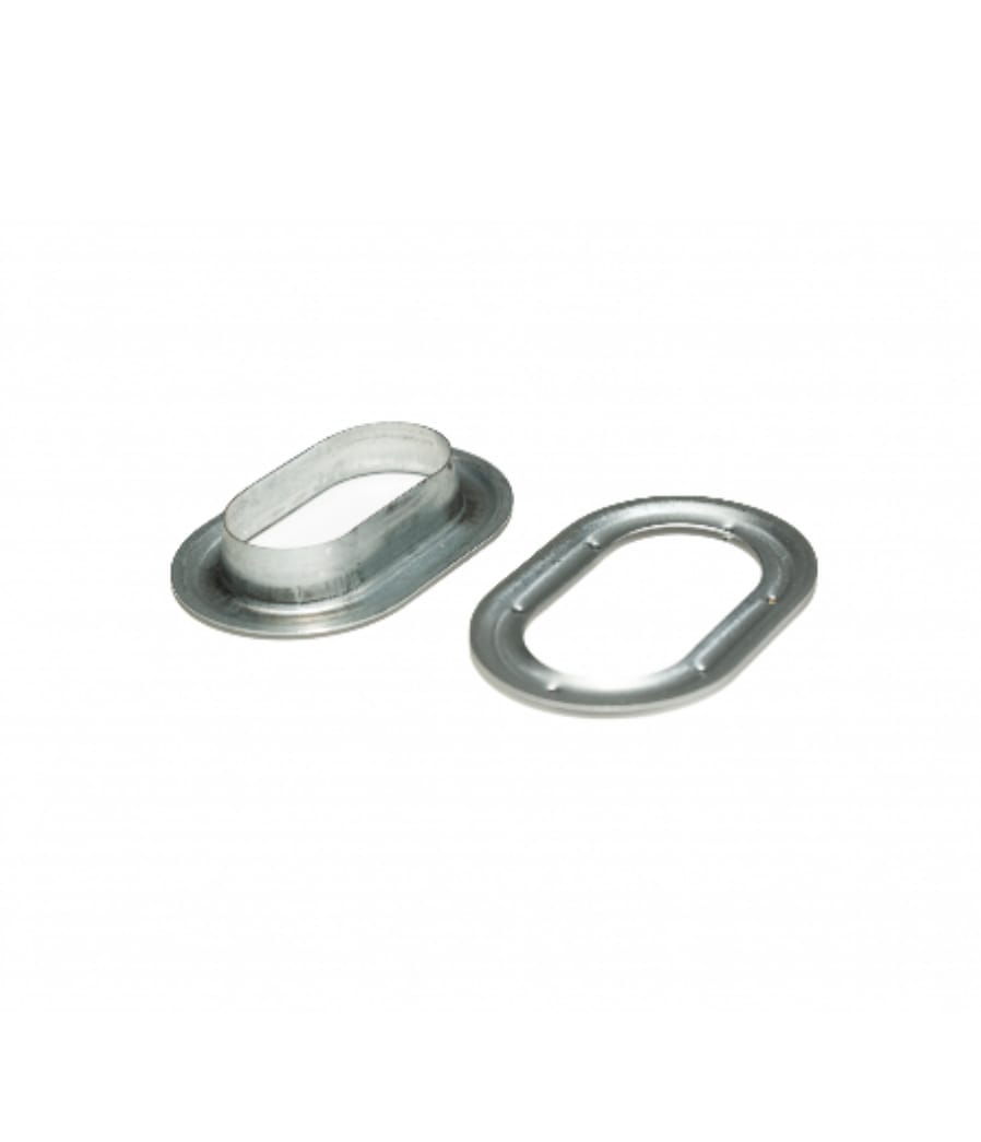 Set 10 capse ovale metal, 42 x 22 mm